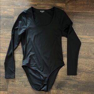 Old Navy Black Scoop Neck Bodysuit